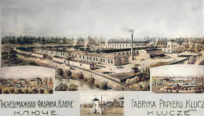 Fabryka papieru w Kluczach - lata 1900 - 1910