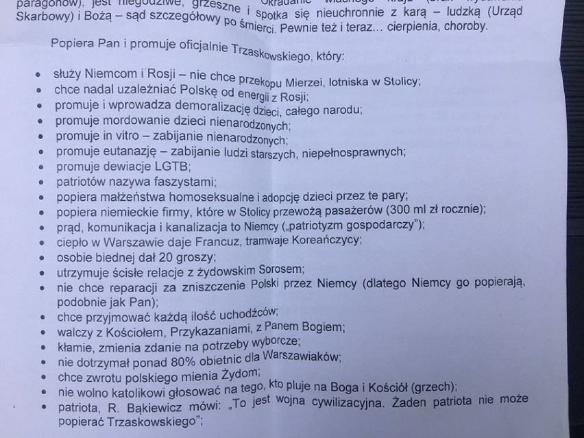 Syców: Ryszard Kacyna i Krzysztof Dukiewicz otrzymali pogróżki od zwolenników Andrzeja Dudy