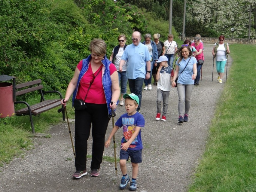 Studenci UTW SAN w Radomsku wyruszyli w marsz nordic walking [ZDJĘCIA]