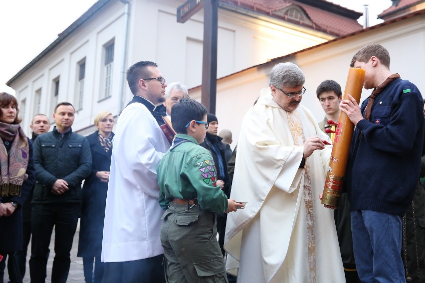 Prezydent Duda na uroczystościach w kościele św. Idziego