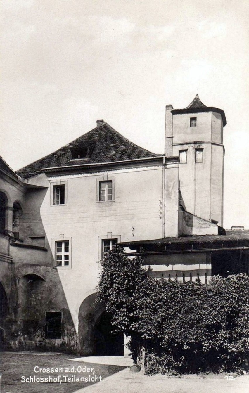 Budynek bramny zamku w 1939 roku.