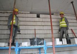 Budowa żłobka w Wolsztynie trwa. Pracownicy przyznają, że "wszystko idzie sprawnie". Zobacz zdjęcia