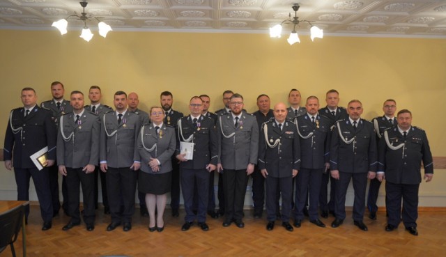 Wyróżniono związkowców zrzeszonych w NSZZ Policjantów KPP Radziejów.
