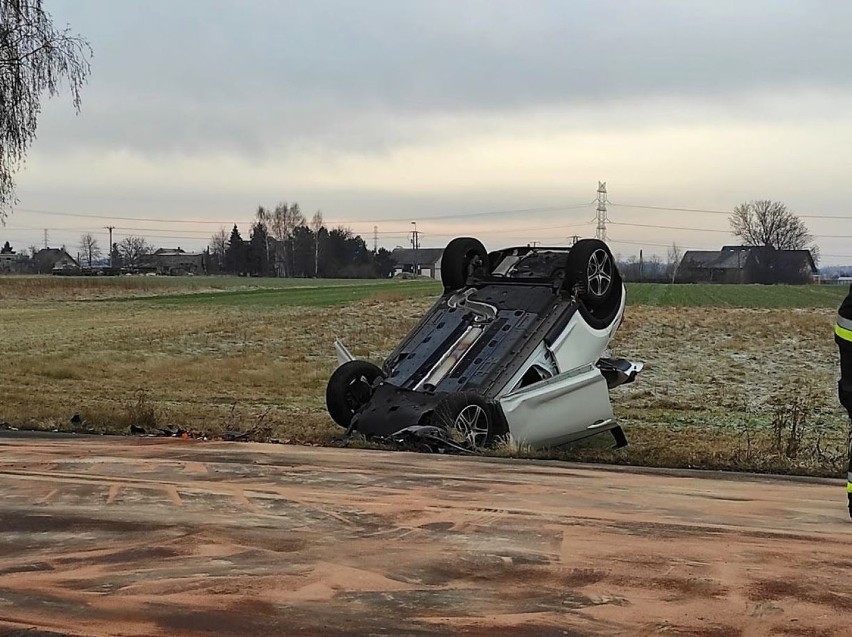 Wypadek  na trasie Dobrzeń Wielki - Chróścice w powiecie...