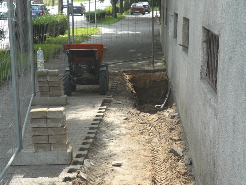 Pruszcz Gd. Remont schodów Urzędu Miasta. Zdjęcia