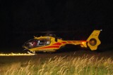 Helikopter pogotowia w powiecie zawierciańskim. Ćwiczenia strażaków