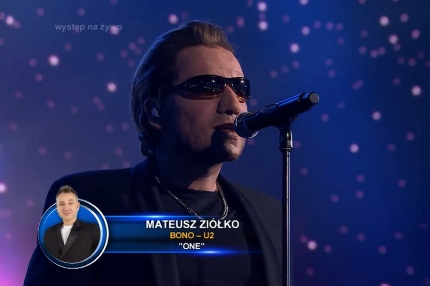 Mateusz Ziółko wcielił się w Bono i zaśpiewał największy hit U2. Był perfekcyjny i wygrał odcinek „Twoja Twarz Brzmi Znajomo”