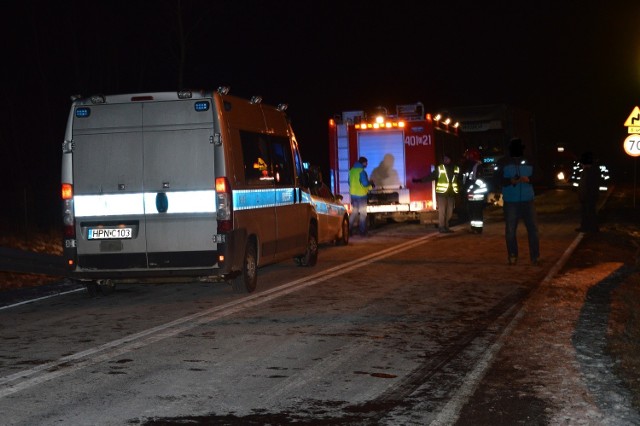 Śmiertelny wypadek w Mokrzynie 27.02.2018