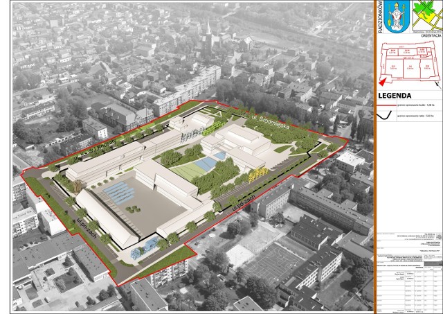 Jedna z wizualizacji dla opracowania urbanistyczno-architektonicznego dla nowego rynku w Radzionkowie