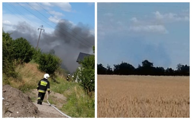 Kilkanaście zastępów straży pożarnej gasi ogromny pożar w Kutnie, który jest widziany także z okolic Włocława.