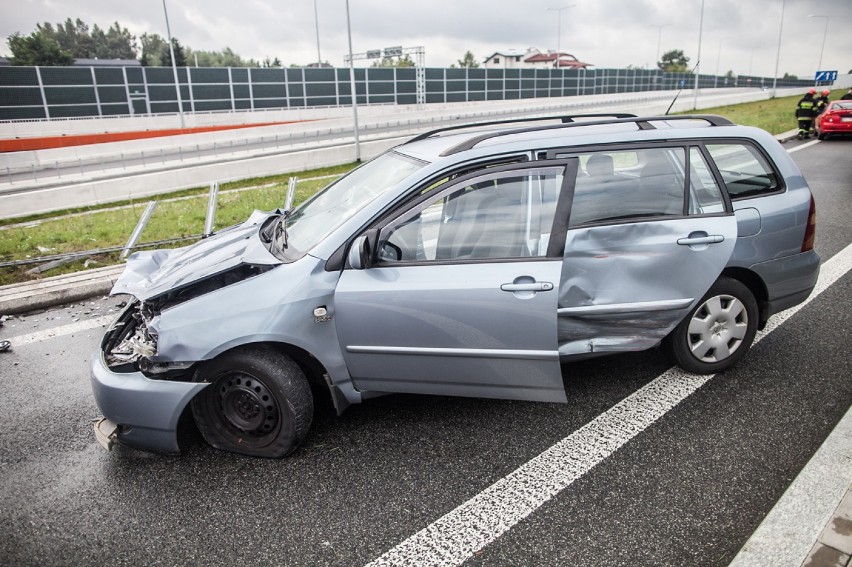 Wypadek na trasie Górna w Łodzi.