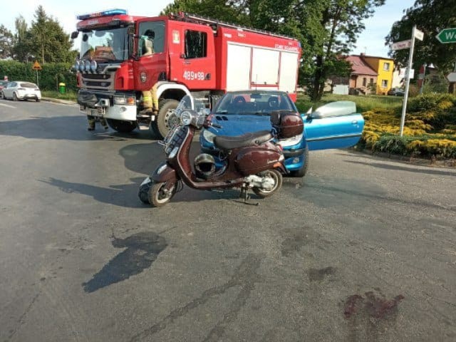 Poważny wypadek w Starym Bojanowie. Kobieta trafiła do szpitala