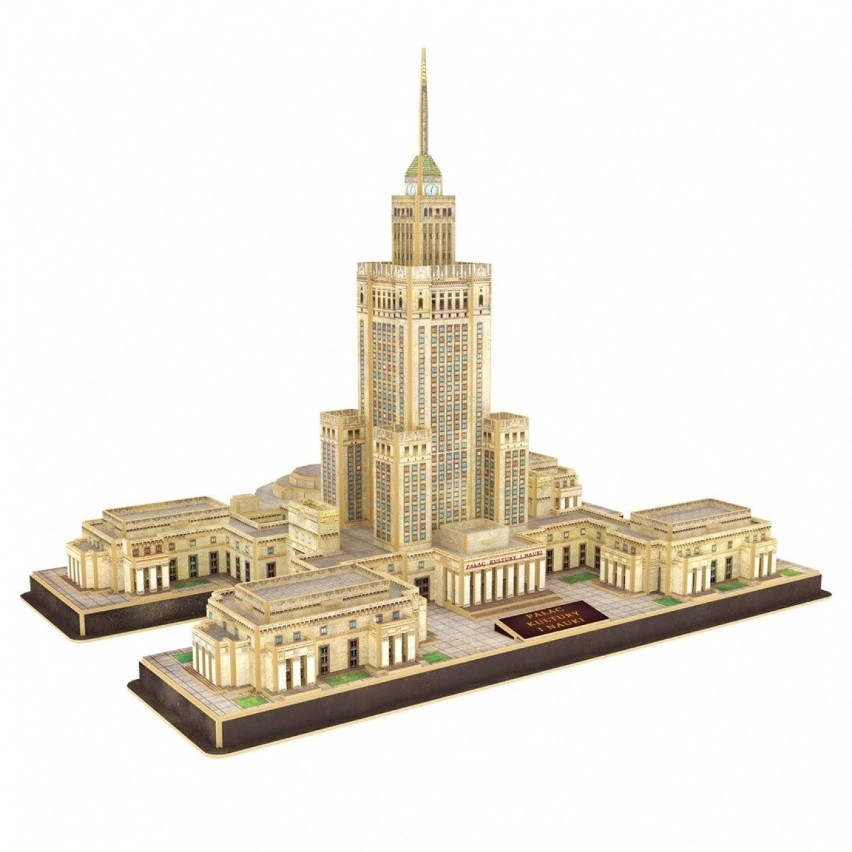 Trójwymiarowe puzzle w kształcie Pałacu Kultury i Nauki to...