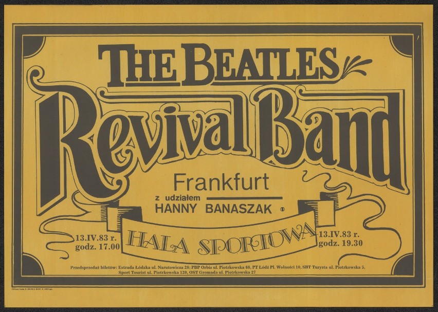 13.04.1983

The Beatles Revival Band
- Hala sportowa