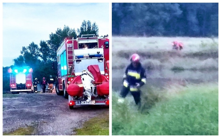 Akcja na Wiśle WOPR-u i straży pożarnej oraz policji z...