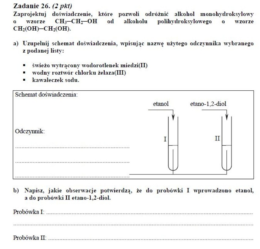 CHEMIA - ARKUSZ - POZIOM PODSTAWOWY