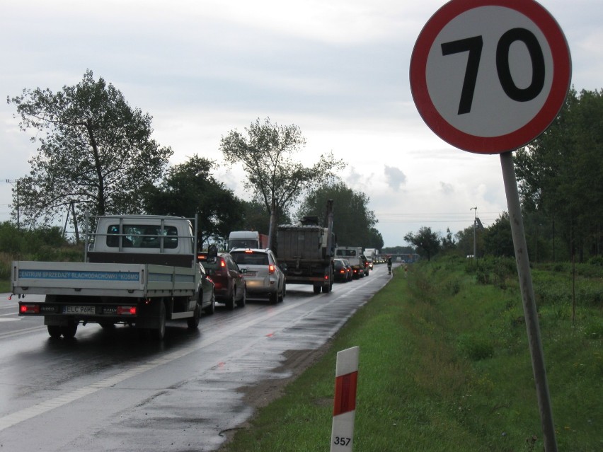 Groźny wypadek na ulicy Sklęczkowskiej w Kutnie