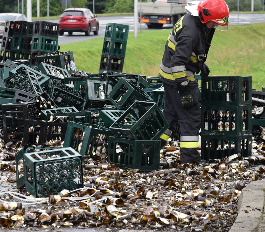 Ulicą Północną popłynęło około 6 tys. litrów piwa