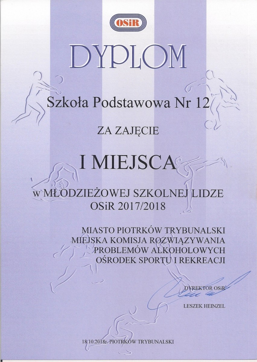 Podsumowanie rozgrywek ligi szkolnej OSiR 2017/2018 w...