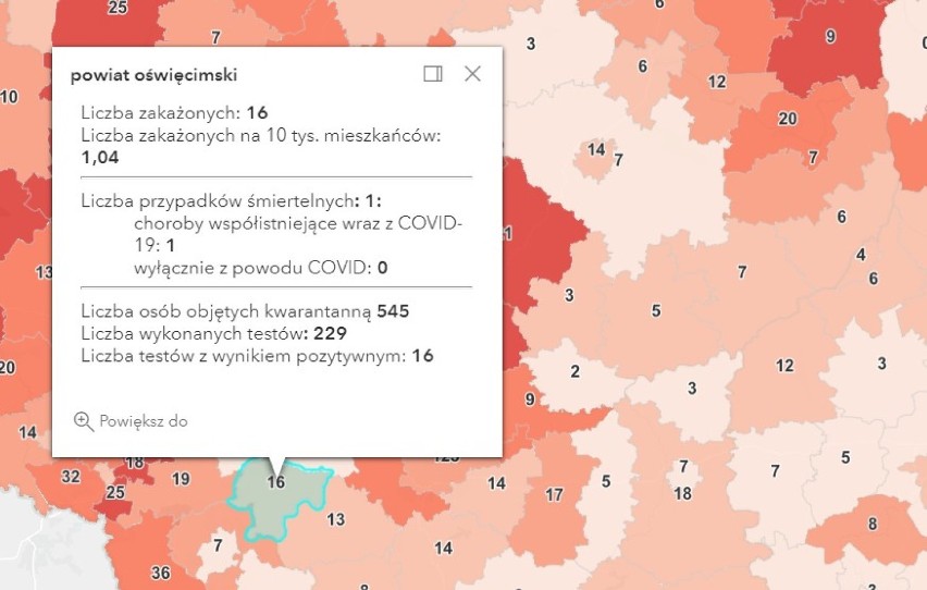 Koronawirus, raport 7 maja 2021. Ponad 6 tys. zakażeń w Polsce. Mniej zakażeń także w Oświęcimiu, Chrzanowie, Olkuszu i Wadowicach