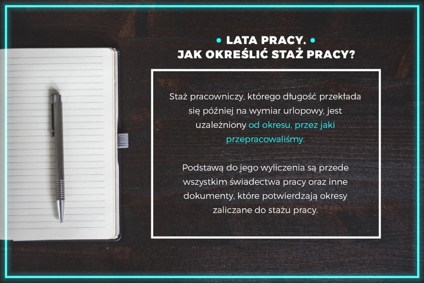 Staż pracowniczy, którego długość przekłada się później na...