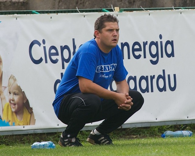 Krzysztof Kapuściński jest pierwszym trenerem Błękitnych Stargard od początku tego sezonu.