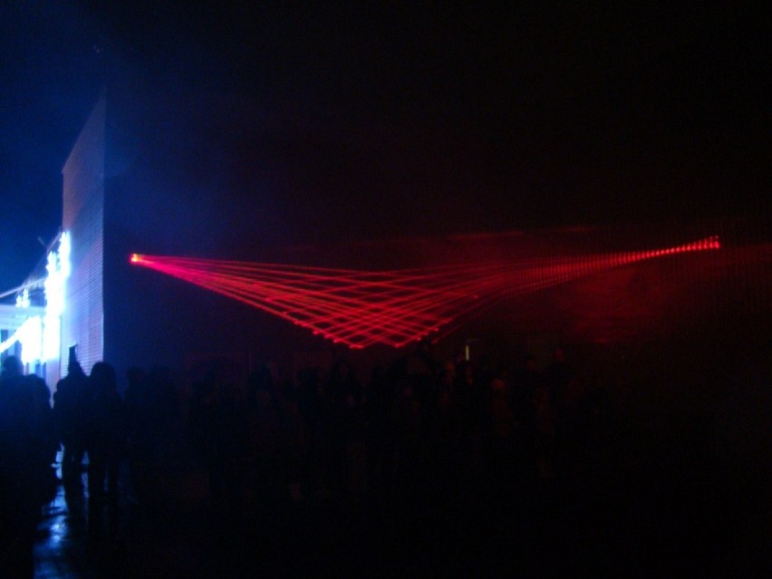 Świąteczny pokaz laserowy w Galerii Grudziądzkiej
