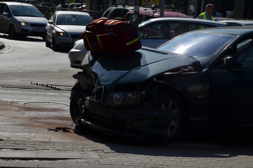 Wypadek na skrzyżowaniu Kwidzyńskiej, Toruńskiej i...