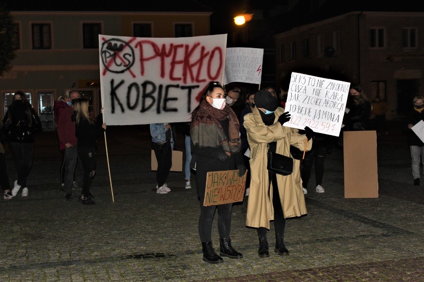 Tak wyglądał drugi protest kobiet w Łęczycy