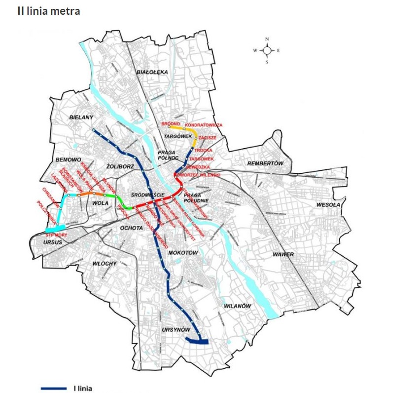 Metro Warszawa. Na wyświetlaczach pojawiła się trasa z przyszłości. Nikt nie wiedział o takich planach