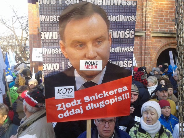 Manifestacja KOD w Gdańsku