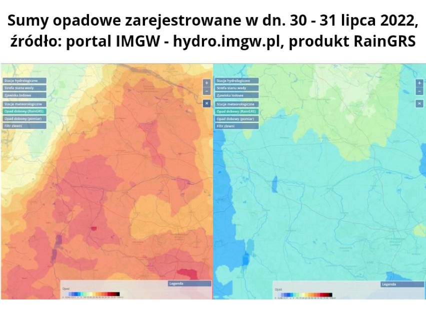 Mocno popadało. Poddębicko-Łęczyccy Łowcy Burz podsumowali falę opadów INFOGRAFIKI