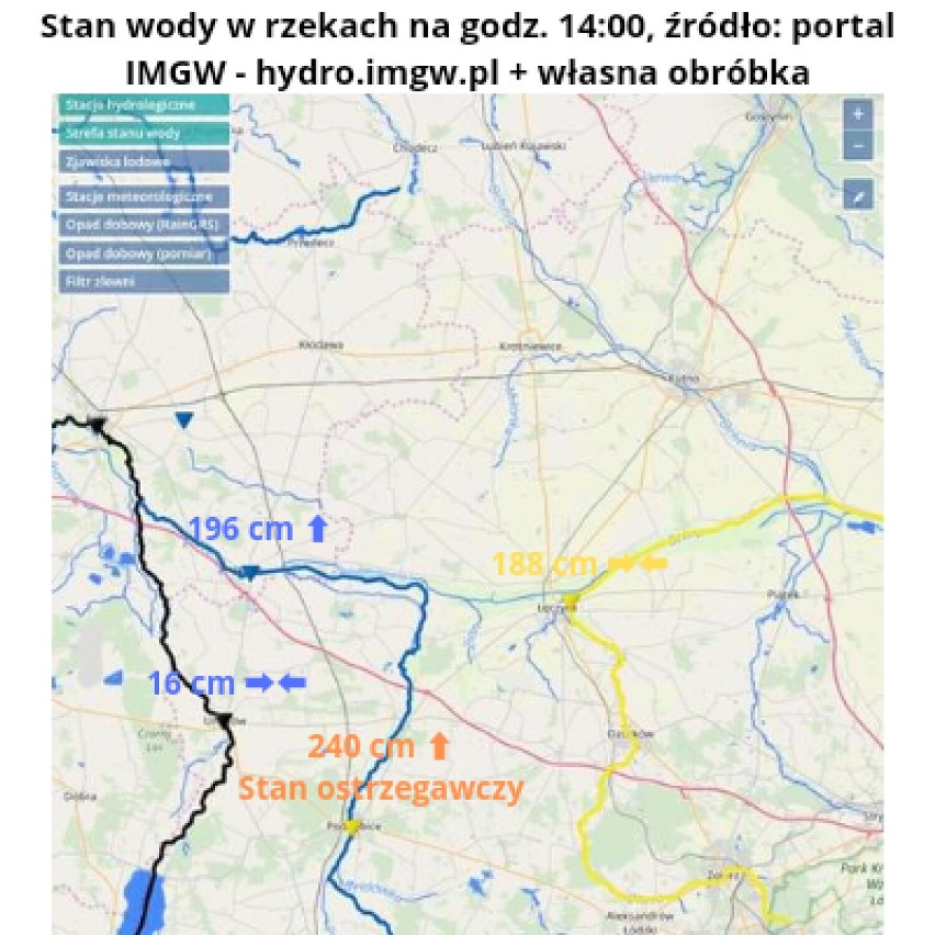 Mocno popadało. Poddębicko-Łęczyccy Łowcy Burz podsumowali falę opadów INFOGRAFIKI