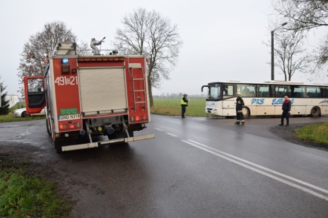 Rybina. Zderzenie autobusu z autem osobowym