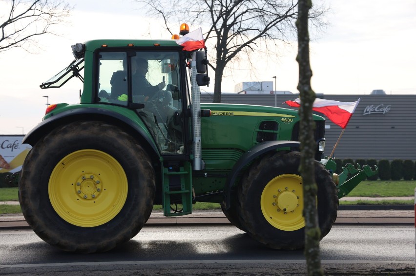 Trwa kolejny protest rolników w Grodzisku Wielkopolskim....