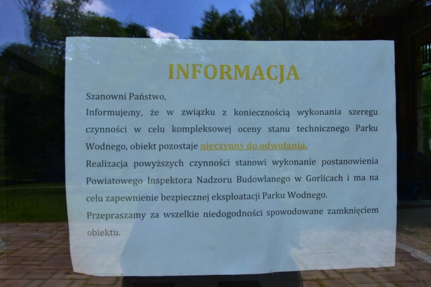 Wysowa-Zdrój. Park Wodny wciąż zamknięty na głucho i raczej szybko się tam nie wykąpiemy. Jest nowy wykonawca ekspertyzy