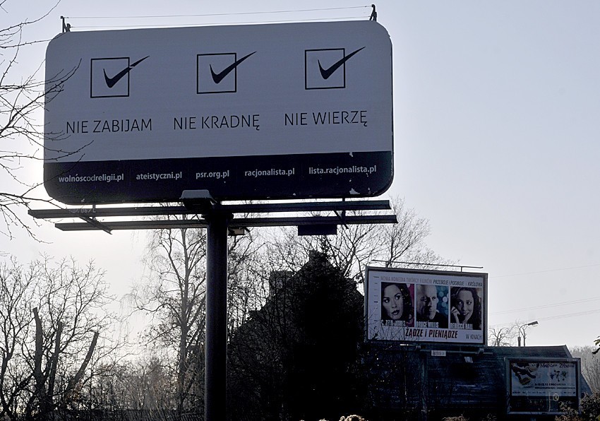 Ateizm w Gdańsku. Tym razem - na billboardach. Czy Cię to oburza i szokuje?