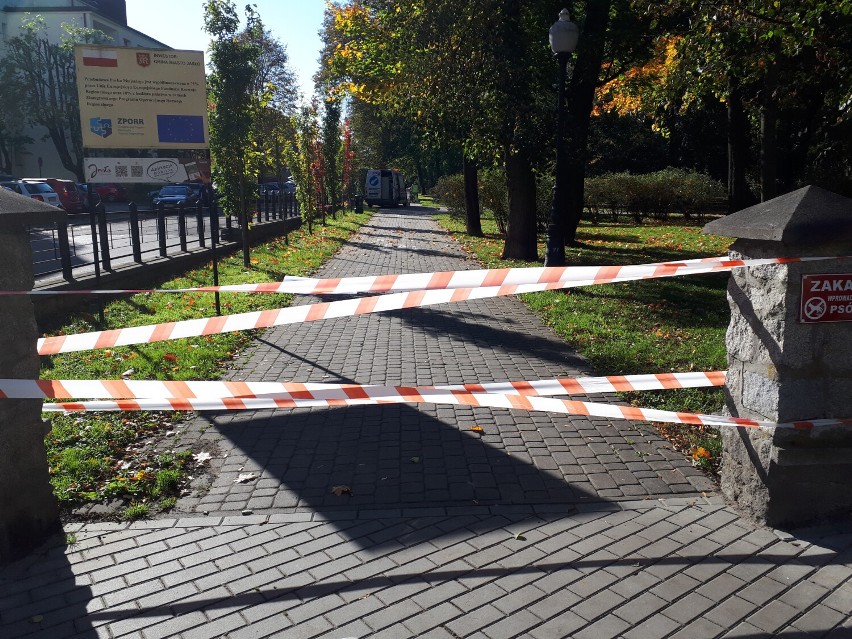 Jasielski park zamknięty. Trwają prace w ramach rewitalizacji miasta [ZDJĘCIA]