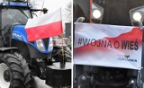 Rolniczy protest pod egidą AgroUnii. Traktory zablokowały drogi powiatu inowrocławskiego i Inowrocław. Zdjęcia