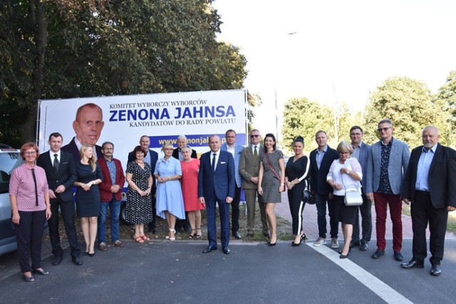 Starosta przedstawił lokalnym mediom swoich kandydatów na radnych