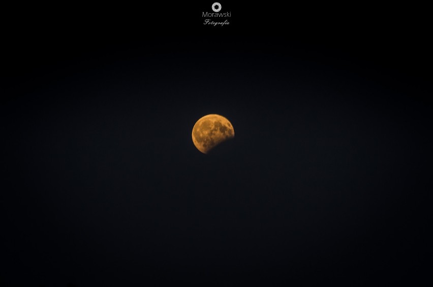 Zaćmienie księżyca w Dąbrowie Górniczej