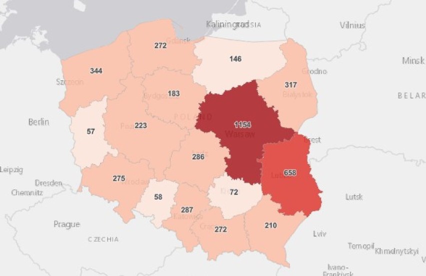 Prawie pięć tysięcy zakażeń COVID-19 w Polsce. W powiatach oświęcimskim, wadowickim, chrzanowskim i olkuskim też są nowe przypadki!