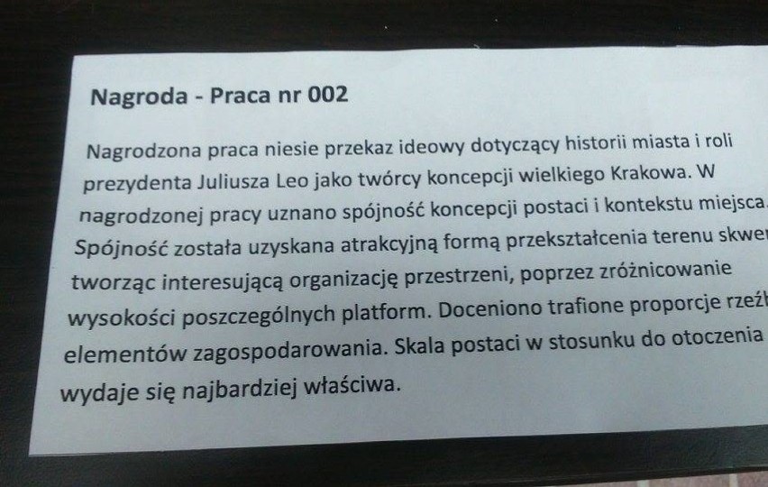 Kraków. Tak będzie wyglądał pomnik prezydenta Juliusza Lea [ZDJĘCIA]