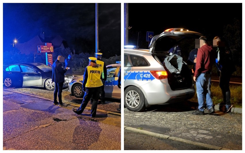 Honda uderzyła w radiowóz. Policjant trafił do szpitala. W...