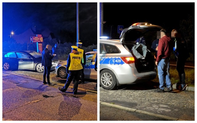 Honda uderzyła w radiowóz. Policjant trafił do szpitala. W osobówce był worek z narkotykami!?