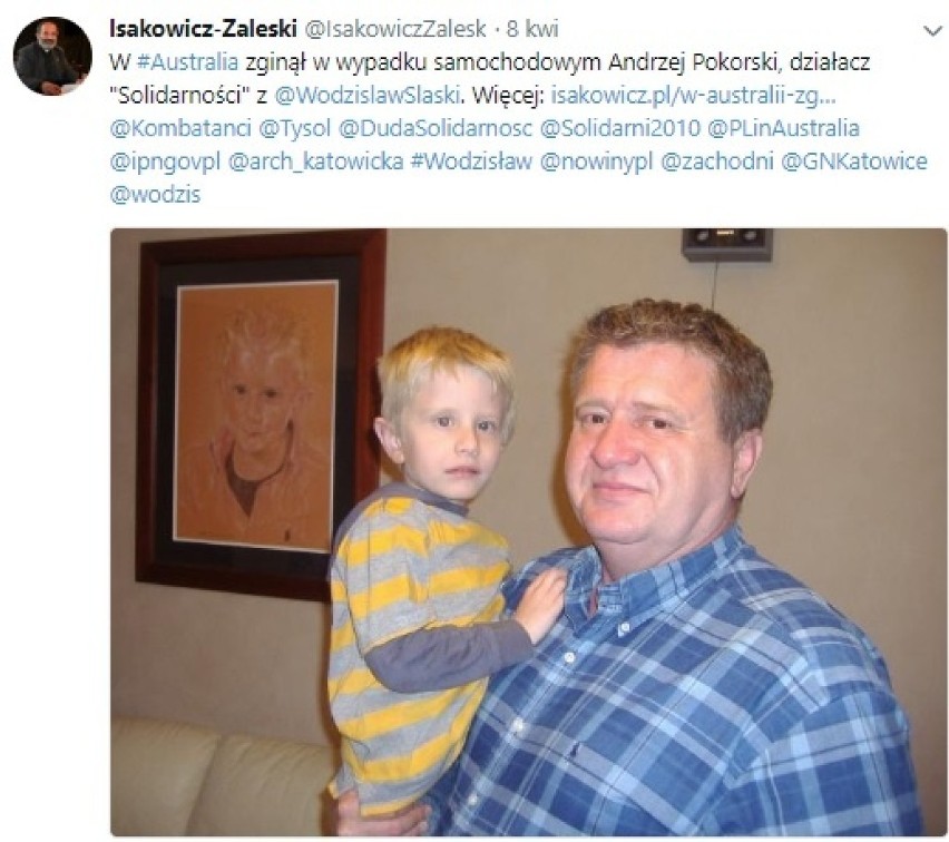 Andrzej Pokorski zginął w Australii