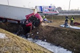 Tragiczny wypadek w Bogaczewie. Zginął kierowca tira