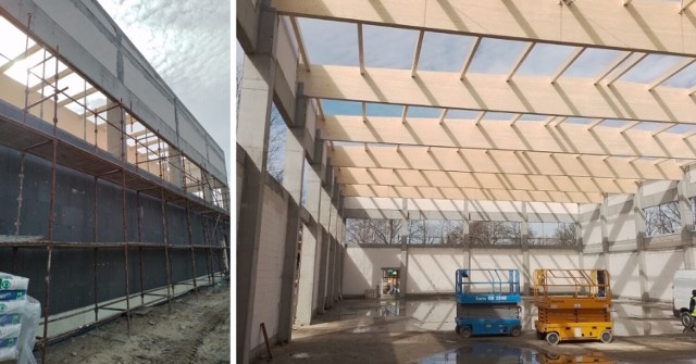 Trwa budowa hali sportowej przy Szkole Podstawowej w Borui Kościelnej. Jak obecnie wygląda postęp prac?