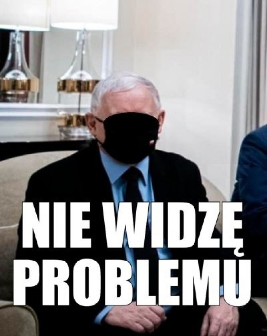 Jarosław Kaczyński w maseczce. Tak ją trzeba nosić? Zobacz...