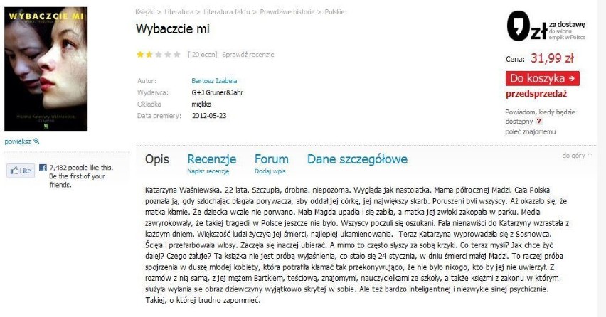 Strona Empiku reklamująca książkę Izabeli Bartosz.